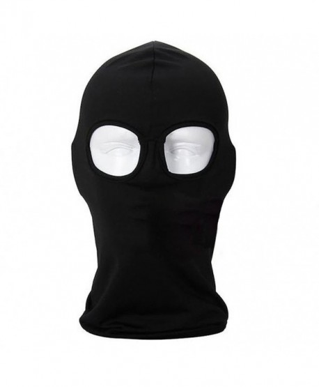 Lilyy Ultra Thin Lycra Outdoor Sports Bicycle Cycling Hood Hat CS Veil Balaclava Full Face Mask - Black - C211NCKD5VD