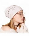 SOMALER Womens Lightweight Slouchy Beanie For Women Knit Hat Wool Skully Cap - White - CX186ER7X6R