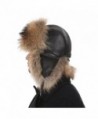 Queenfur Real Raccoon Genuine Leather in Women's Bomber Hats