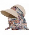 Lanzom Women Lady Wide Brim Cap Visor Hats UV Protection Summer Sun Hats - Beige - CH17XE3L89E