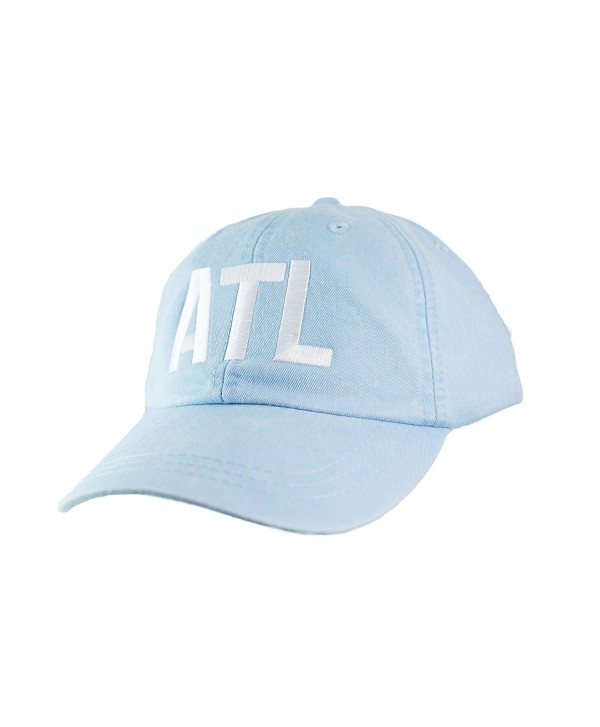 Mary's Monograms Embroidered ATL Airport Code Hat - Light Blue - CV1869M90IK