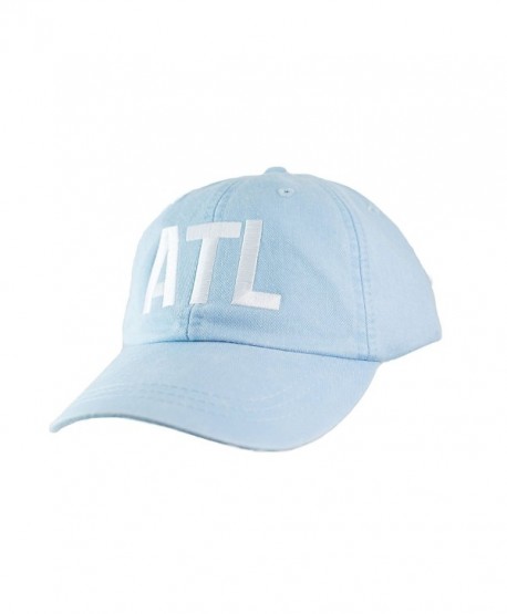 Mary's Monograms Embroidered ATL Airport Code Hat - Light Blue - CV1869M90IK