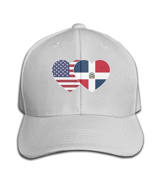 CSYSMZ DOMINICAN REPUBLIC USA Twin Flag Baseball Cap Unisex Fishing Caps Peaked Hats Black - Ash - CT184R20C62