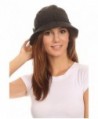 LL Womens Packable Cloche Rain Hat Cute Tie Accent Mesh Lining Water Resistant - Black Cloche - CH12I3URHUV