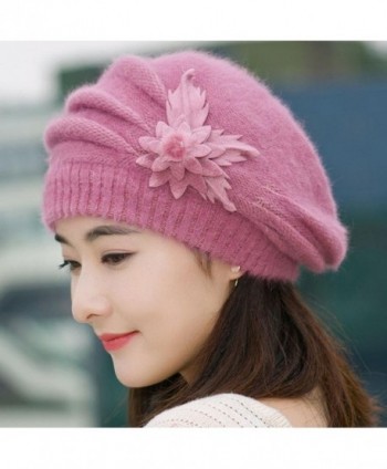 Tuscom Fashion Womens Flower Crochet in Women's Berets