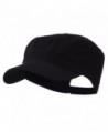 Big Size Adjustable Cotton Ripstop Army Cap - Black (For Big Head) - C911E8U8YKD