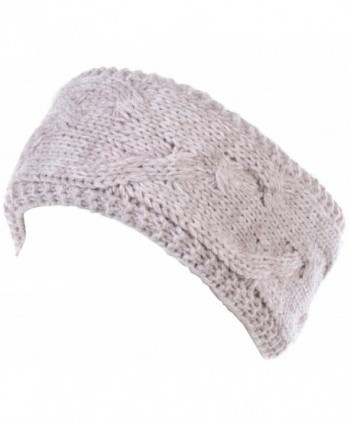 Knitted Headband Patterns Knit Oatmeal - Cable Knit Oatmeal - CI188203WHX