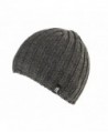 Heat Holders - Men's Thermal Fleece Ribbed Knitted Winter Hat 3.4 Tog - One Size - Charcoal Grey - C61220VXVBD