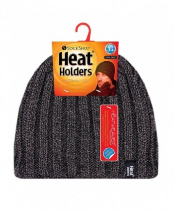 Heat Holders Thermal Knitted Charcoal
