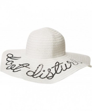 Rampage Women's Verbiage Sun Hat - White - C512OBZYQV5