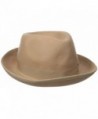 Original Penguin Men's Felted Wool Fedora - Camel - C812JF5WPY1