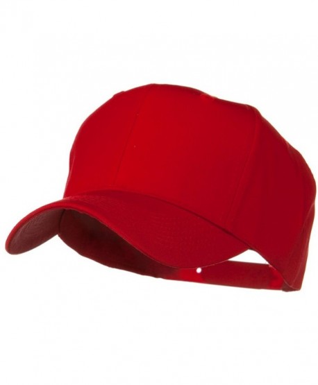 Solid Cotton Twill Pro Style Cap - Red - CK11918GLSJ