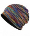 KUYOU Women's Multifunction Plus Cashmere Hat Skull Cap Scarf (Rainbow) - C818800528H