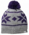 Coal Women's The Britta Snowflake Beanie With Pom - Heather Grey - CG11VJ068FD