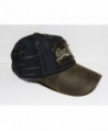 Washed Denim Baseball Headwear Brown