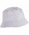 WDSKY Outdoor Women's Rain Hats Rain Hats For Ladies Bucket Hat Womens brimmed Hat - Dots White - CG185U0LUYY