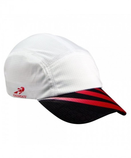 Headsweats Grid Race High Performance Running/Outdoor Sports Hat - Sublimated - White Sublimated Red/Black - CE11JCM2AV5