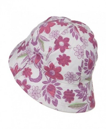 Ladies Floral Bucket Hat Lilac