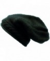 1502 H Cable knit Unisex wool knit Slouchy Baggy Winter Skull Hat Cap - Dark Green - CF189COC8U8