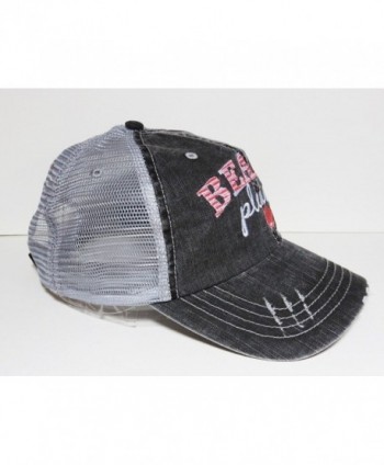 Embroidered Beach Please Distressed Trucker