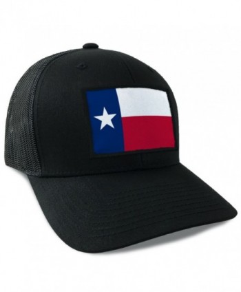 Hoo-rag Texas State Flag Flexfit Mesh Tactical Trucker Snapback Hat - C512JD4IJ5D