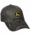 John Deere Men's Waxed Canvas Embroidery - Charcoal - CP11NW7MC3D