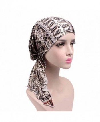 Highpot Women Fashion Printed Cancer Chemo Hat Beanie Scarf Turban Head Wrap Cap - G - CJ184SCMOX0