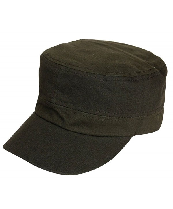 Unisex Fitted Military Adjustable 52 58cm - Army Green - CX12NH16YPJ