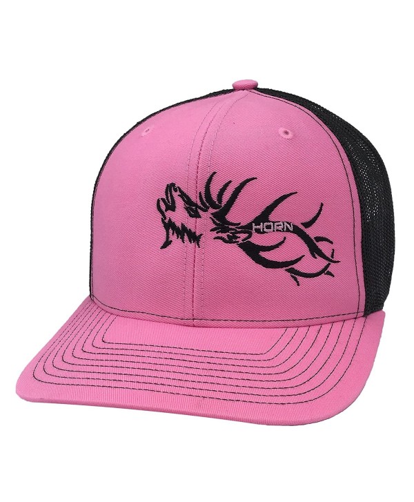 Horn Gear Trucker Hat - Hunters Series - Elk Edition - Hot Pink/Black - CC180S3YHCS