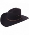 Enimay Western Outback Cowboy Hat Men's Women's Style Felt Canvas - Plain Black - CL18032M9XK