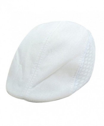 TONSEE Mens Women Vintage Beret Cap Newsboy Flax Sunscreen Hat - B - C912KZVUYDN