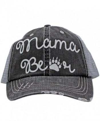 Mama Bear Paw Print Trucker Style baseball Cap Hat Rocks any Outfit - CA17YI0Q4CU