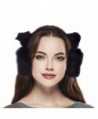 Lux Accessories Black Trendy Winter Cold Weather Fuzzy Furry Cat Ear Muffs - CA184QIEOD7