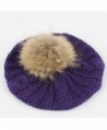 Winter Slouchy Beanies Raccoon Pompoms