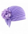 Raylans Women Fashion Shiny Turban Hat Beanie Chemo Cap Head Cover - 1 - CN17XXIOUD3