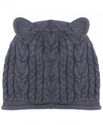 Winter Knit Beanie Cat Hat