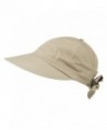 Womens Khaki Wide Gardening Visor in Women's Sun Hats