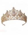 FF Wedding Crown for Brides Crystal Bridal Tiara - C312O9XDXE0