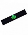 St Patrick's Day Irish Pride Shamrock Cotton Stretch Headband Funny Girl Designs - Black - CD11NXCGNMN