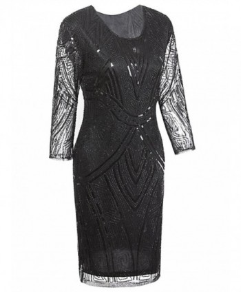 Vijiv Gatsby Beaded Sequin Cocktail