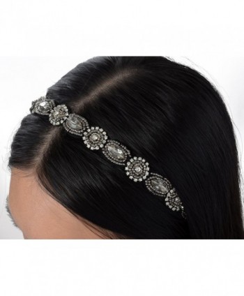 Alilang Elastic Rhinestone Metallic Headband