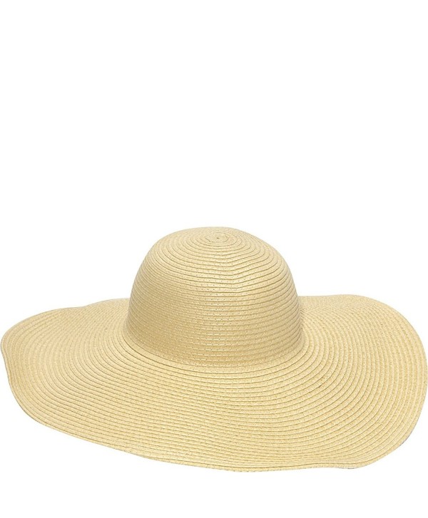 Straw Floppy Sun Hat - Natural - C1118KWW2TT