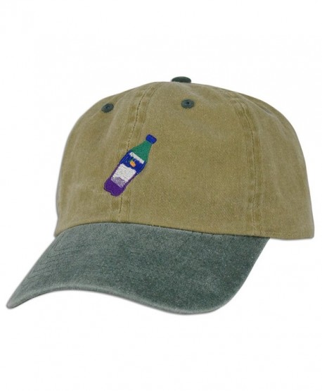 JLGUSA Lean Codein Dirty Sprite Emoji Memes Embroidered Dad Hat Baseball Cap Adjustable - Khaki / Green - C217YT35MMT