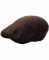 RaOn N04 Herringbone Soft Pattern Driving Wool IVY Cap Cabbie Ascot newsboy Beret Hat - Darkbrown - C91293QPAO3