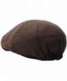 Herringbone Pattern Driving Newsboy DarkBrown