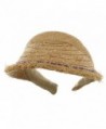 Raffia Straw Clip On-Natural Purple - C4111GHWXMB