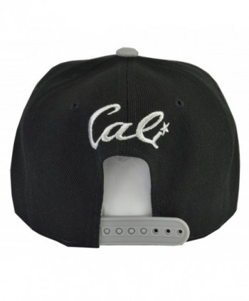 Cali Black Grey Brim Embroidered