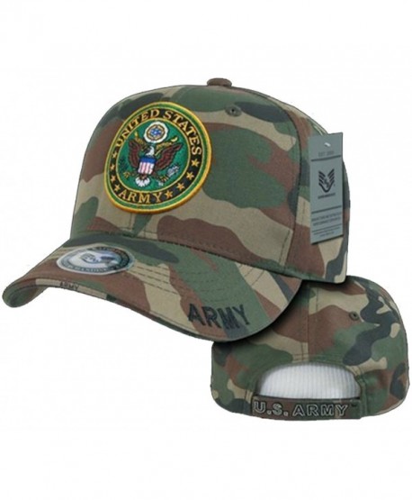 Army Veteran Hat Camouflage Baseball Cap Woodland Camo US Military Seal - CV120PO9B4X