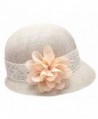 Womens Gatsby Linen Cloche Flower