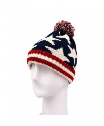 TrendsBlue Premium Unisex Warm Knit USA American Flag Style Beanie Hat- Diff Designs - V1 - CA11INMU7OX